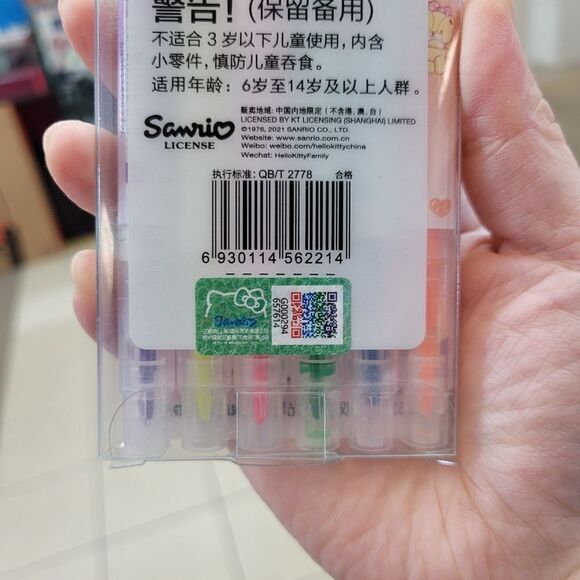 Brand New Sanrio Hello Kitty 6 Packs Highlighters Set - Picture 4 of 5